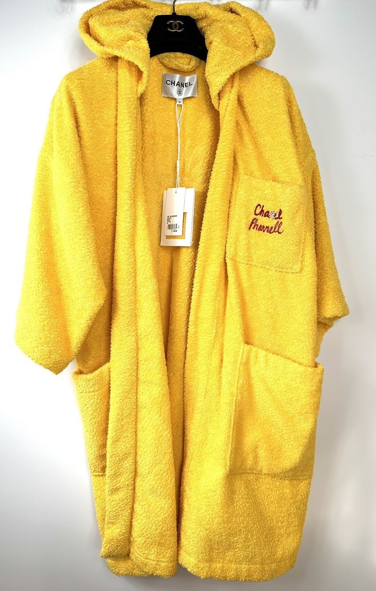 4K New Tag Chanel Pharrell 2019 Yellow Coat Jacket Robe 38 40 42