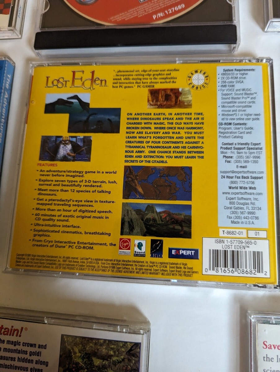 Eight (8) PC CD-ROM Games for Windows 95/98 Amazon Trail Eight (8) PC CD-ROM Games for Windows 95/98 Amazon Trail