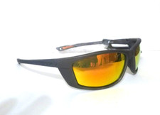 Body Glove Black Mens Polarized Orange Mirror Wrap Sunglasses FL24 Surfing 8618