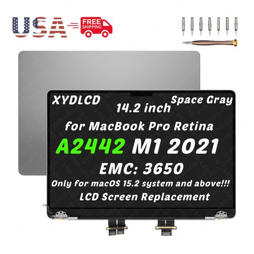New 14.2" for MacBookPro18,3 A2442 Retina M1 Pro/Max 2021 EMC 3650 LCD Screen A+ - Picture 7 of 13