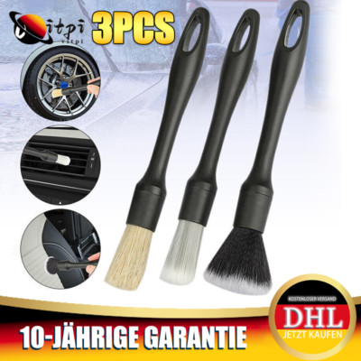 3PCS Auto Premium Detailing Pinsel Set Reinigungspinsel Für Autopflege Innenraum