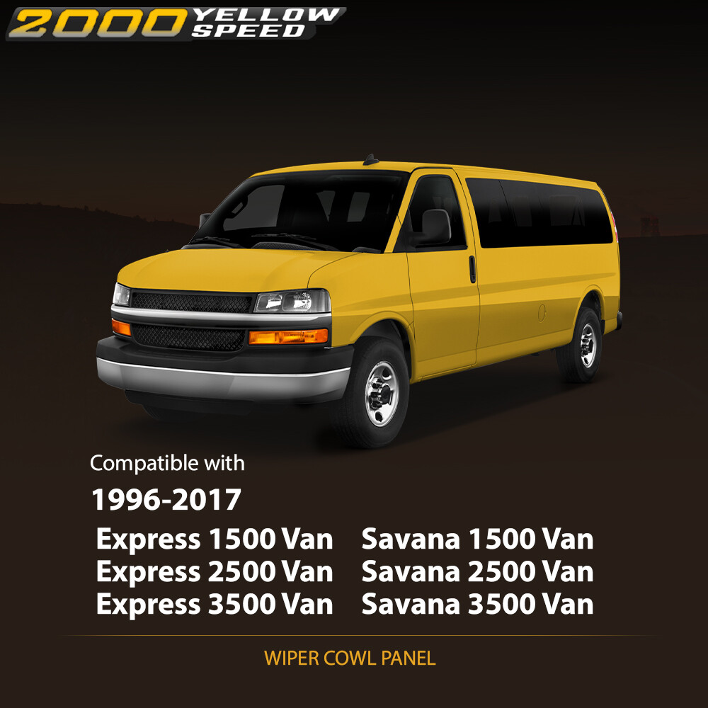 Fit For 96-17 Chevy GMC Express Left&Right Side Windshield Wiper Cowl Vent Cover