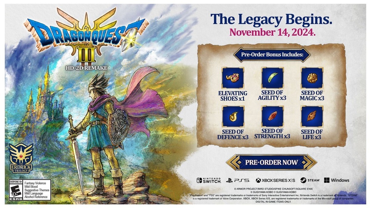 Dragon Quest III HD2D Remake Collector's Edition + Bonus Dragon Quest III HD2D Remake Collector's Edition + Bonus