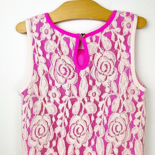 Ted Baker ärmelloses Kleid Blumen Spitze Überzug Mädchen Größe 12 Frühling Ostern - Bild 3 von 11
