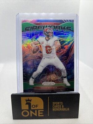 2024 Prizm Fireworks Green - Baker Mayfield - Buccaneers 