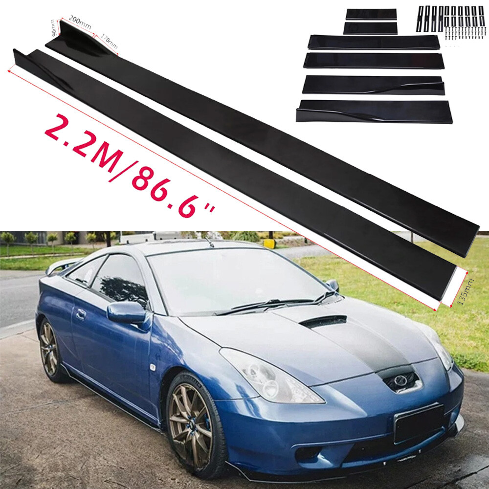 Fit 86.6''Side /Skirt /Splitter Extension Rocker Panel For Toyota