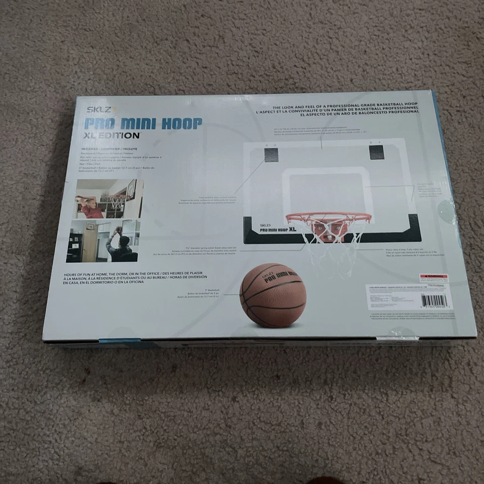 Aro de baloncesto SKLZ mini puerta 23x16 pulgadas Foto 2 de 4