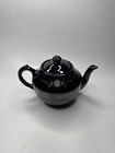 Vintage Ceramic Floral Hand Painted Teapot Moriage Large Made in Japan Brown MCM