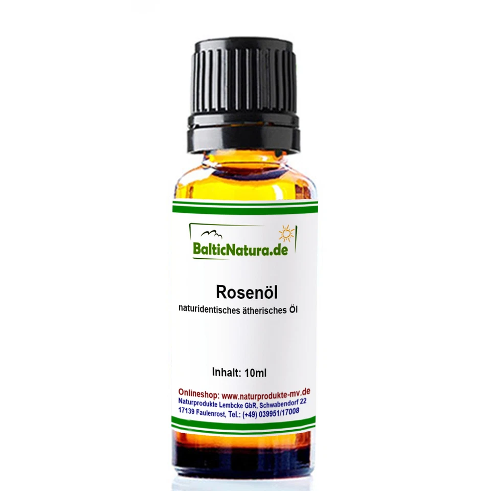 (509 EUR/l) Rosenöl (10 ml) naturidentisches ätherisches Rosen Öl