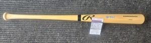 Kyle Manzardo Cleveland Guardians Signed Blonde Bat Blue Pen JSA