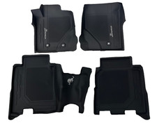 Oem New 21-27 Ford Bronco 4dr Heritage All-weather Black Vinyl Rubber Floor Mats