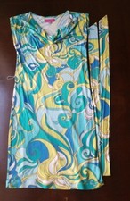 Trina Turk - Banana Republic Womens Small S Silk Blend Scoop Neck Sheath Dress