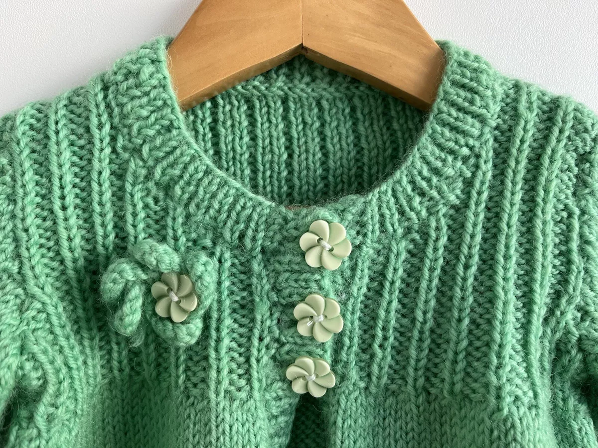 Baby girl cheap green cardigan