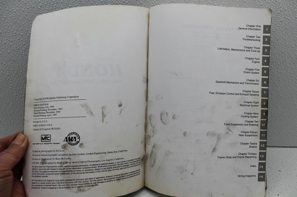 HONDA 700-1000CC V45 1983-1985 INTERCEPTOR MANUAL DE SERVICIO DE REPARACIÓN LIBRO (TMAN98) Foto 2 de 4