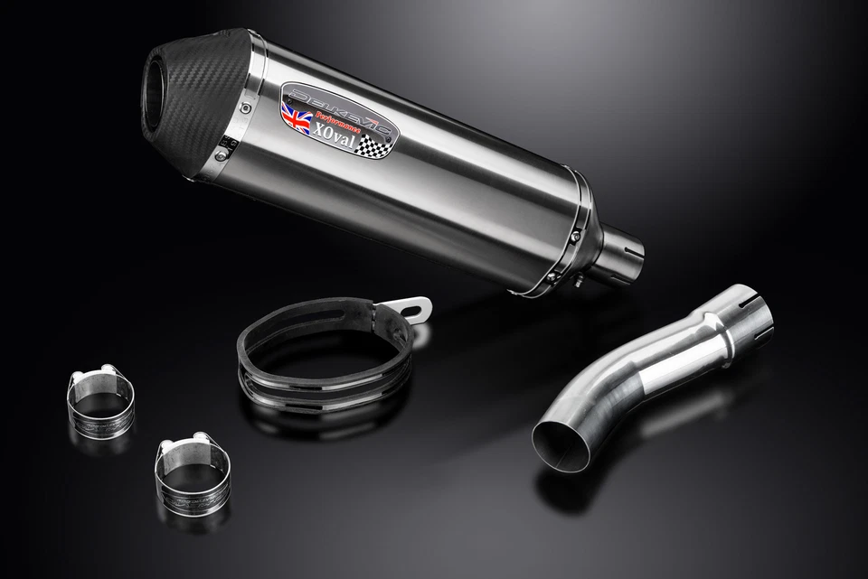 Kit silenciador de escape BMW F800R 2009-2016 Delkevic 13,5" X-Oval aço inoxidável - Imagem 4 de 4