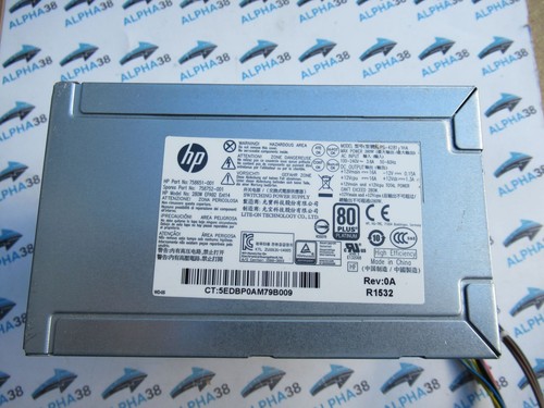 HP 280 W EPA92 Ent14 ATX PC Netzteil 758651-001 758752-001 80 Plus Platinum