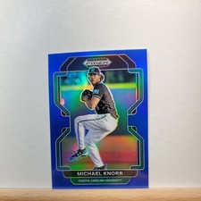 2022 Prizm Draft Picks Baseball Michael Knorr base BLUE Prizm card # PDP103