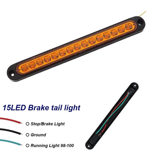 12-24V LED Tail Lights STOP Brake Indicator Reverse Slim Strip RV Trailer Lights - Picture 8 of 13