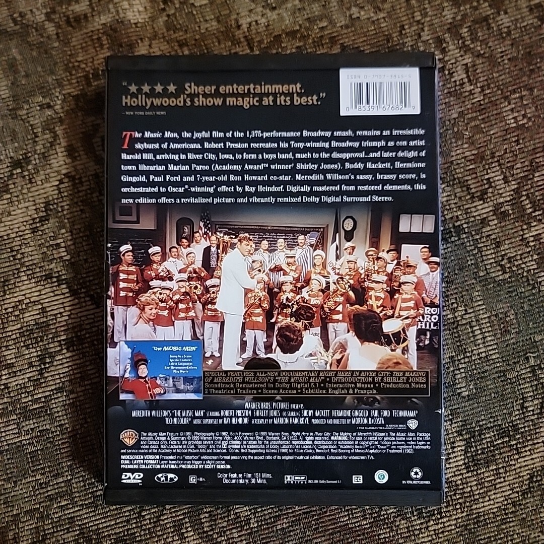 The Music Man [1962] (DVD,1999,Special Ed,Widescreen) Robert