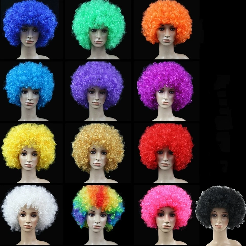 1x Peluca Payaso Unisex Circo Divertida Elegante Vestido de Fiesta Accesorio Escenario Disco Novedad Foto 2 de 4