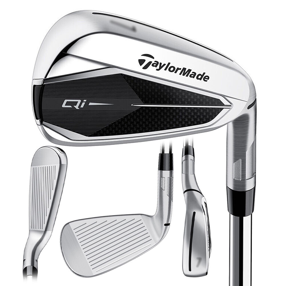 Left Handed TaylorMade Golf Club Qi 5-PW AW Iron Set Stiff KBS Max