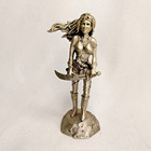 1987 HUDSON Barbarian Woman Warrior Pewter Figurine 3" Conan