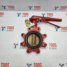 Bray 4" Butterfly Valve BCH 0038 PRC / 175 Psi Bronze Dics New