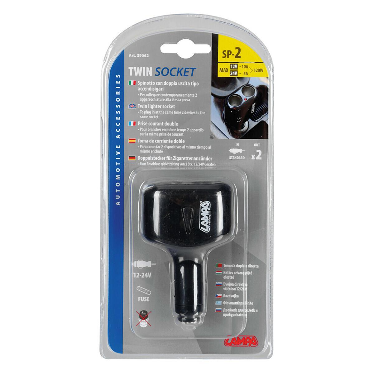 Spinotto Doppia Presa 12V/24V Per Auto E Camper - Doppio Attacco Per Device - Foto 12