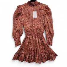 MISA Los Angeles Gianna Dress Womesn Small Bohemian Paisley $380 MSRP NEW w/ Tag