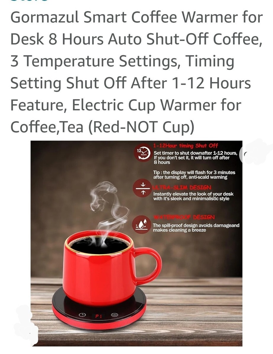 Gormazul Smart Cup Warmer (Coffee Tea) Desk/Office 3 TempAuto Shut-OffNIB  | eBay