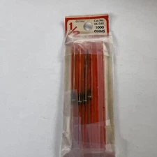 GC Electronics 26-048 1/2 Watt 1000 Ohm Resistors 4 In Packing 