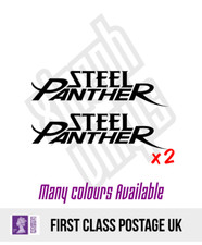 2 x Steel Panther vinyl sticker decal album  laptop ipad cd car window optional