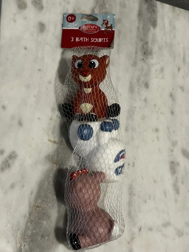 Rashti & Rashti Rudolph the Red Nosed Reindeer Clarice Rubber Squirt 3 Bath Toys
