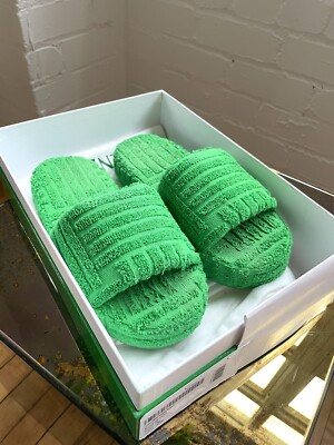 BOTTEGA VENETA Green Slide Sandals💚 As Per Pernille