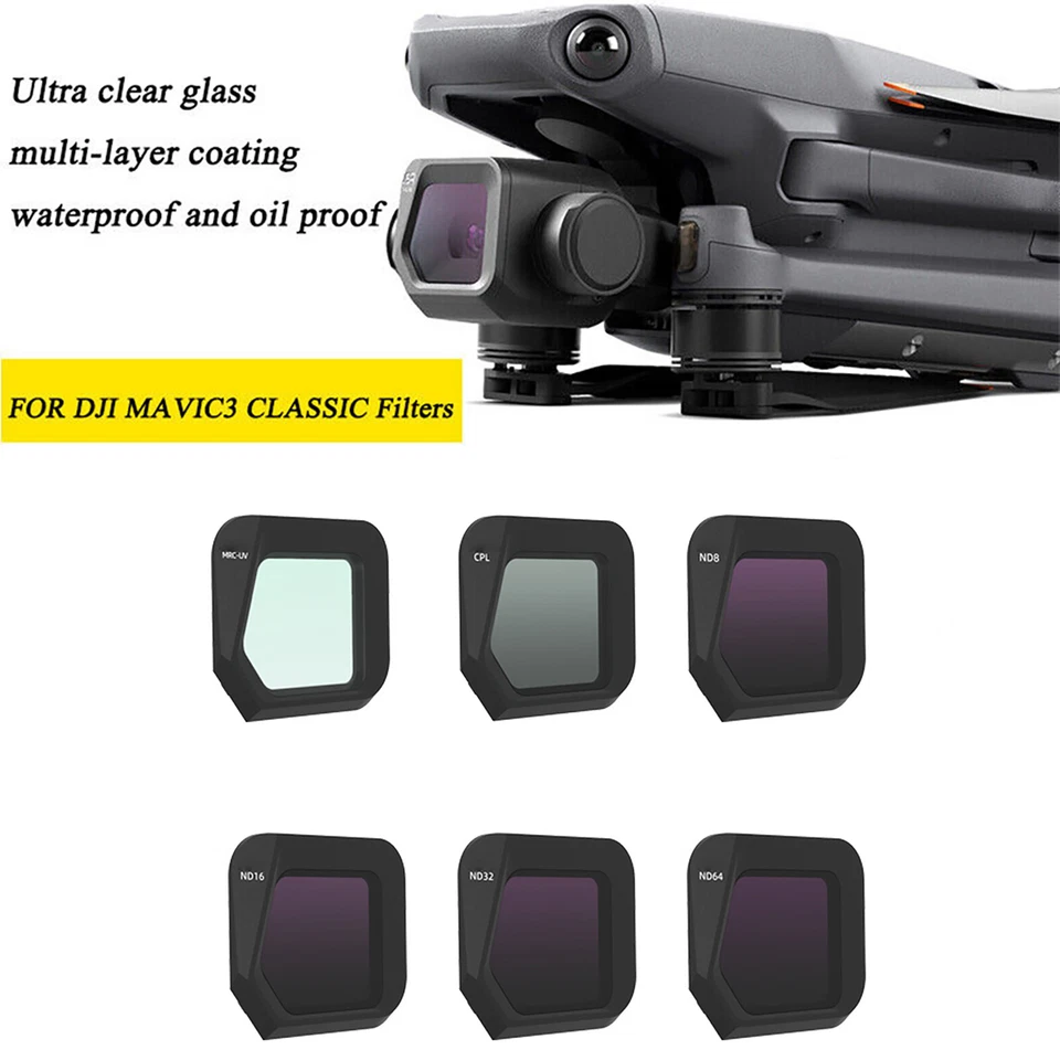 Professional Optical Glass UV/CPL/ND8-64 Lens Filter For DJI Mavic 3 Classic B - Image 2 of 4