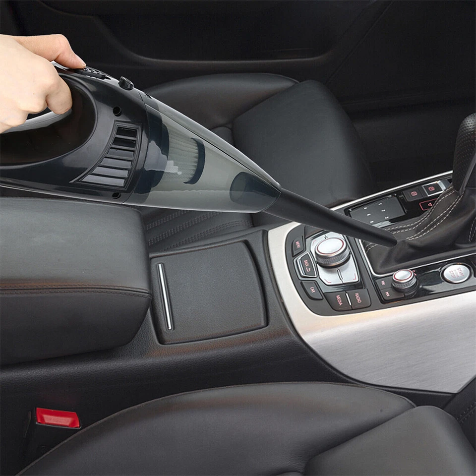 Potente aspiradora de coche portátil húmeda y seca de mano fuerte aspiradora Foto 2 de 4