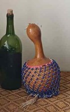Ghanaian netted gourd rattle Ewe axatse