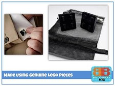 Custom made 2x2 building plate Cufflinks in Black on Silver Plated Clasp