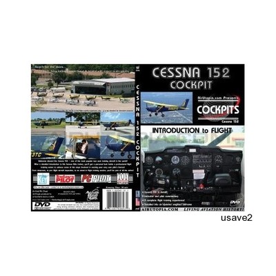 Airutopia Cessna 152 Cockpit-Introd Flight Series-''Learn How to Fly'' DVD Video!
