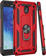 Funda para Galaxy J7 2018, Refinar, Estrella, Corona, V 2da Generación, Aura Anillo Coche Magnético