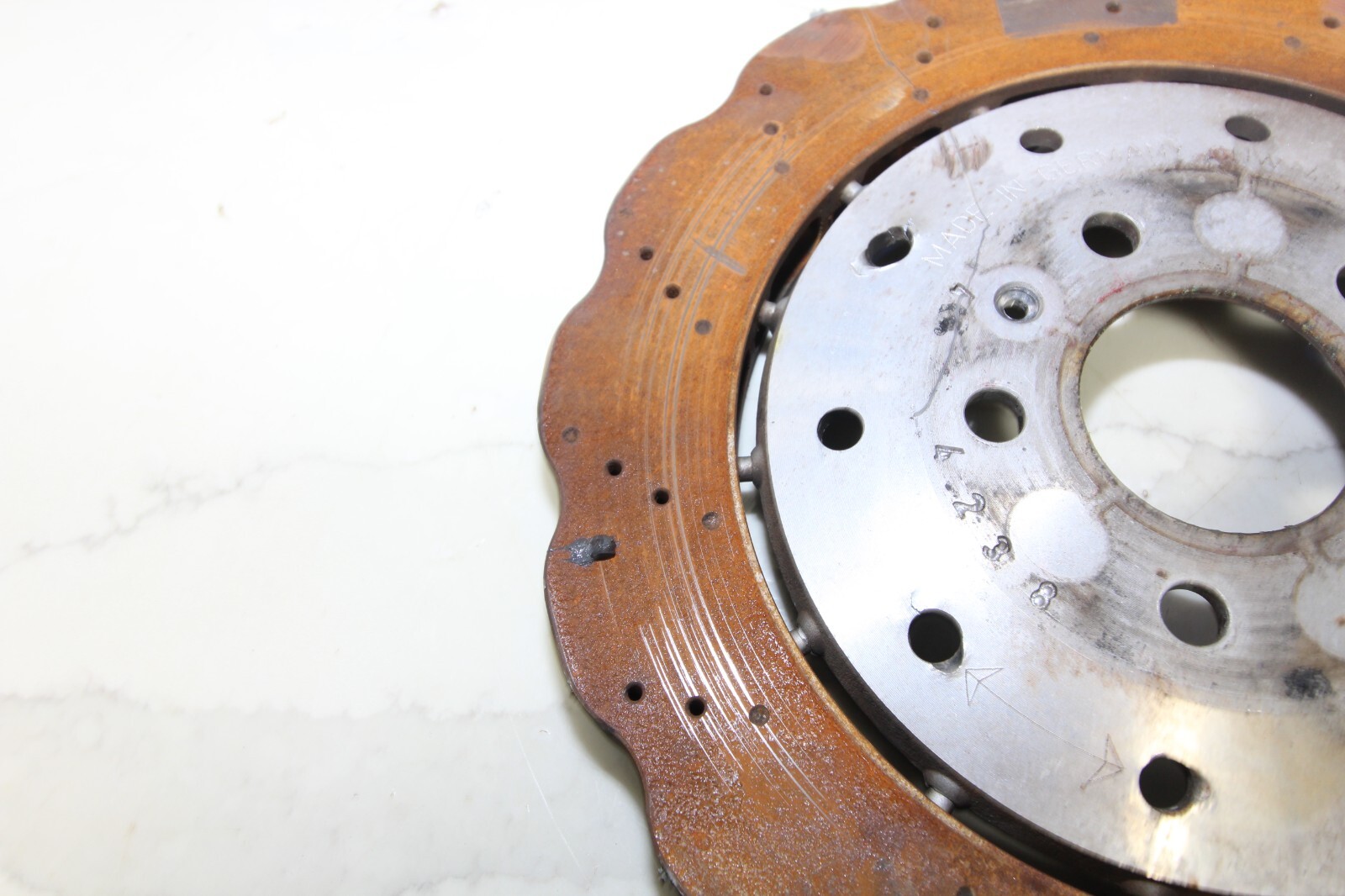 17-21 AUDI R8 V10 PLUS RWS OEM REAR BRAKE ROTOR 19K MILES GENUINE FACTORY STOCK