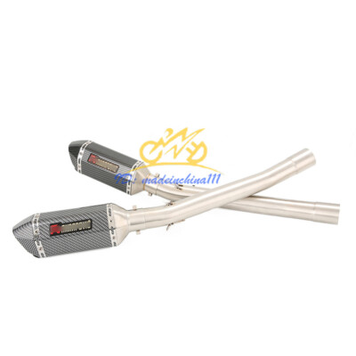 Slip For Suzuki Bandit 600 GSF600 1995-2006 Exhaust Mid Pipe + 310mm Mufflers