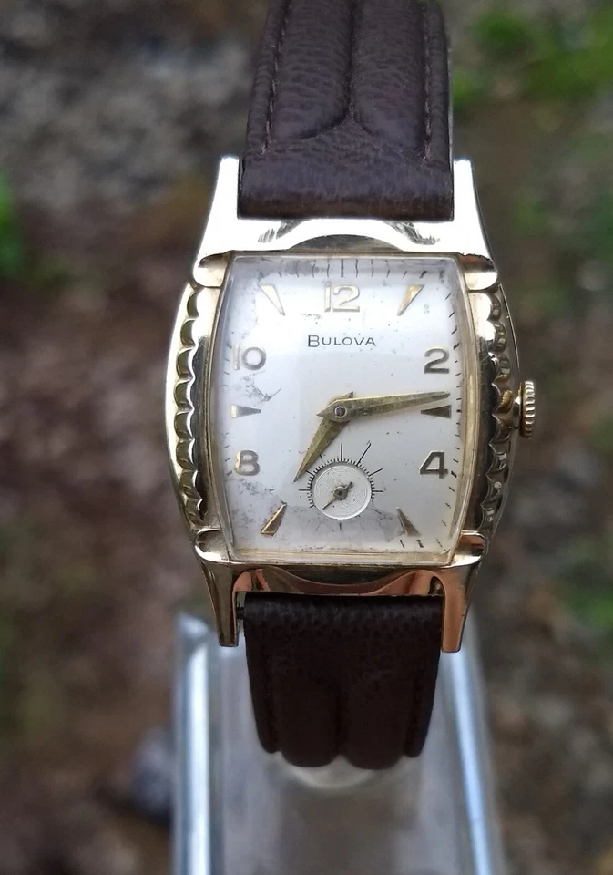 Vintage 1955 BULOVA “Senator" Watch 17j 10k Rolled Gold Case - Image 3 of 4