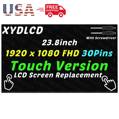 XYDLCD 23.8" for HP 24-CB1023W 24-CB1024D All-in-One LCD Touch Screen Replacement 24"