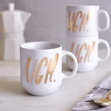 Easy Tiger UGH Stackable Gold White Mug 253032