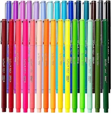 Uchida Le Pens Multicolor Set - 0.3mm Extra Fine Point Pens - Set of 30