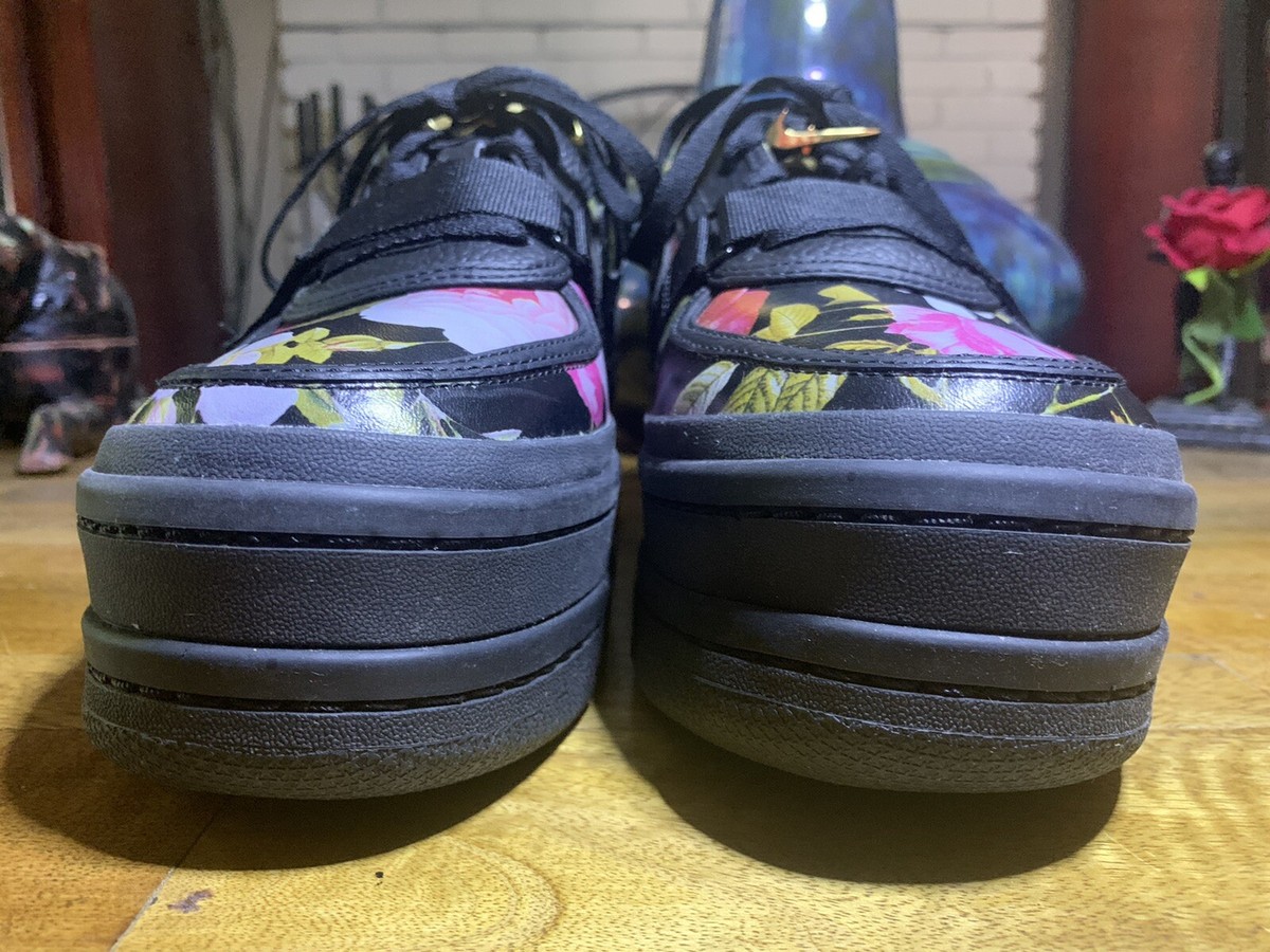 Woman Size 10 Nike Vandal 2K Extreme Platform Black Floral Fun