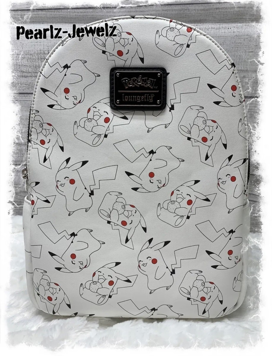 Loungefly White Pokémon Backpack Loungefly Pokemon Gen 1 Allover Print Mini Backpack  main image 3
