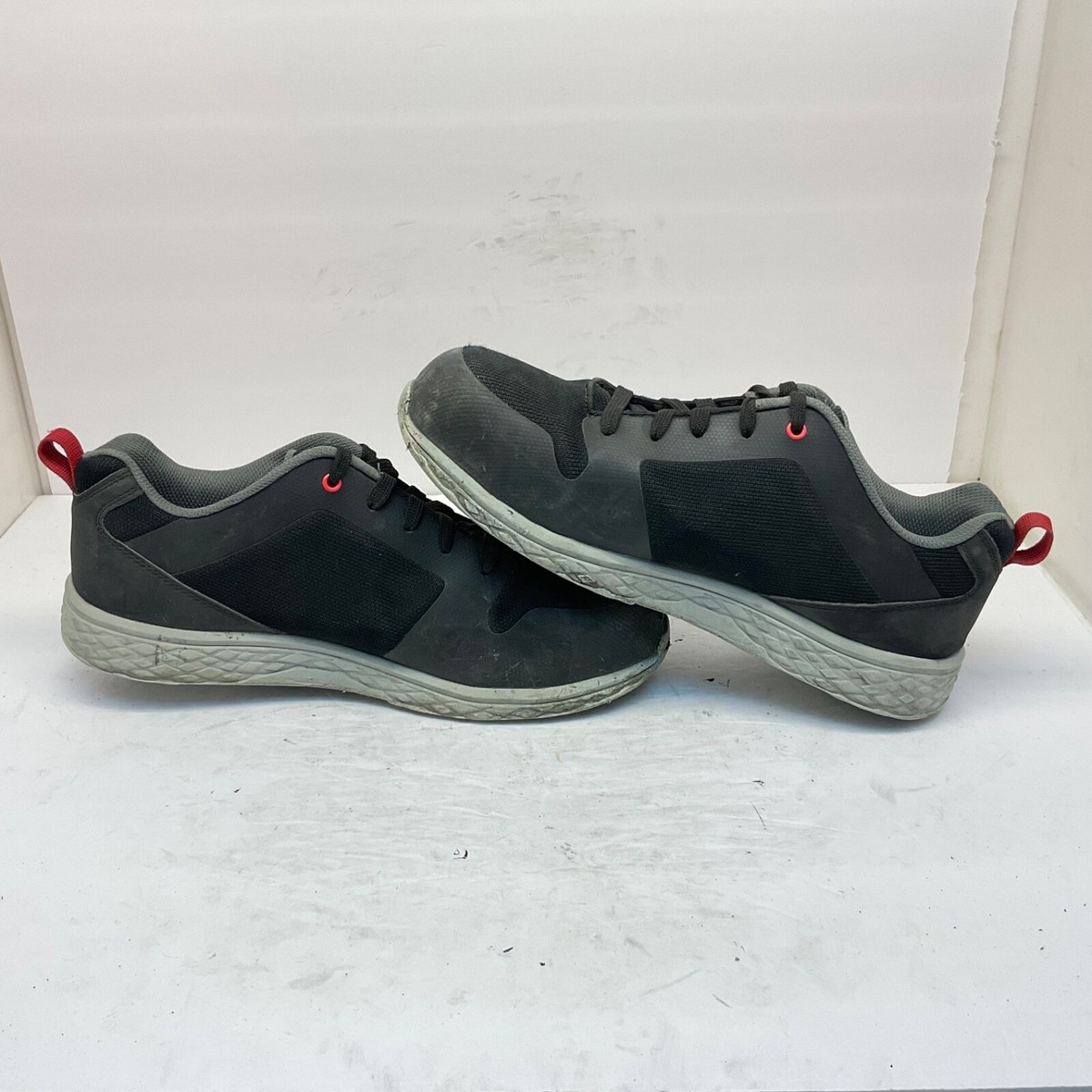 Skechers Men\'s 99992002 Aluminum Toe Steel Plate Safety Shoes Black/Red Size 12M Male Skechers Hands Free Slip-ins™ Men main image 3