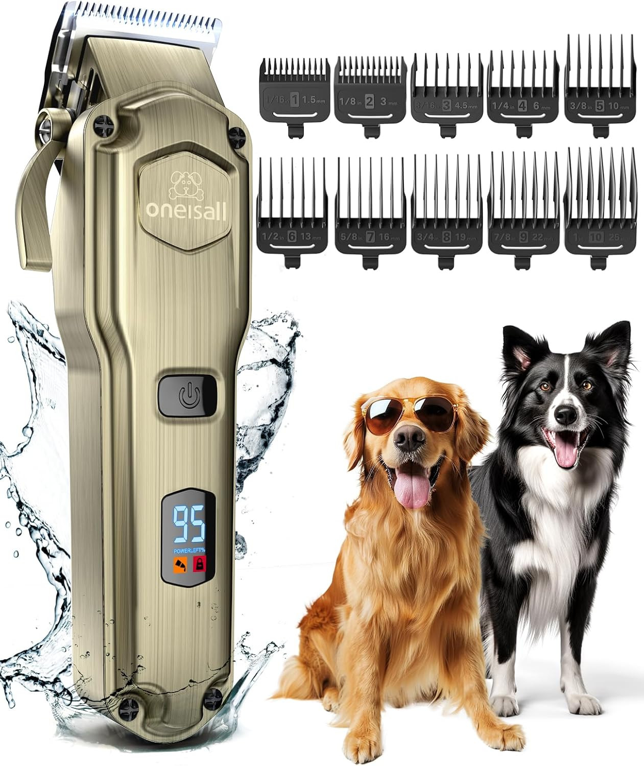 Tosatrice Cani IPX7 Professionale - Taglio Pelo Spesso e Opaco